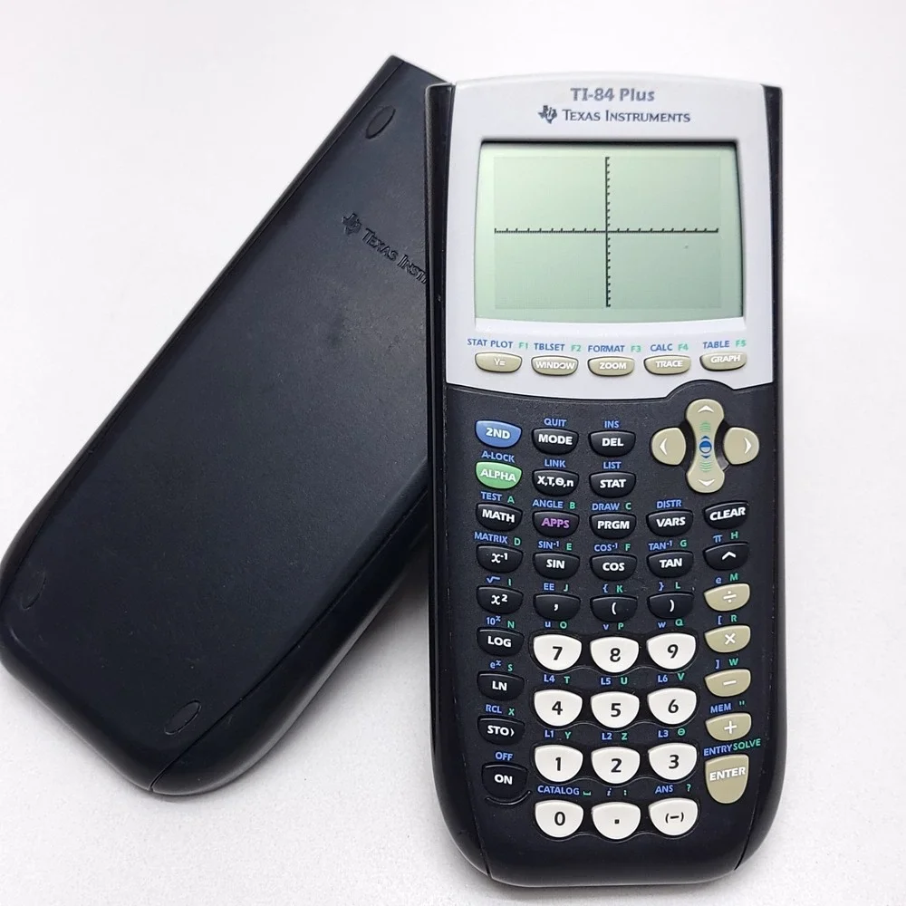 Texas Instruments TI-84 Plus Graphing Calculator Black With Cover